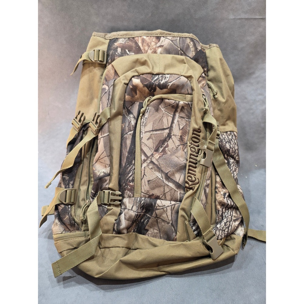 Remington Hunting Backpack Camo H2O Hydration Compatible Hiking Daypack Tan